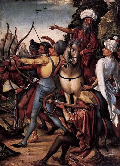 unknow artist Martyrdom of St Sebastian France oil painting art